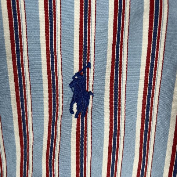 Ralph Lauren Shirt Mens L Blake Striped Office Capsule Everyday Minimal Staple - Picture 2 of 8